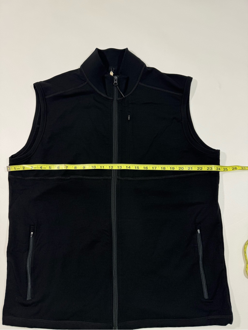 Woolx Mens New York Full Zip Vest Black — image 4 of 5